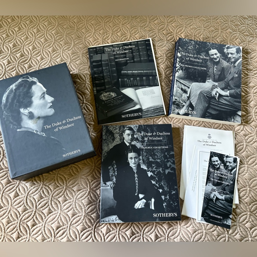 Sotheby's Duke & Duchess of Windsor Private Collection Auction Books❣️